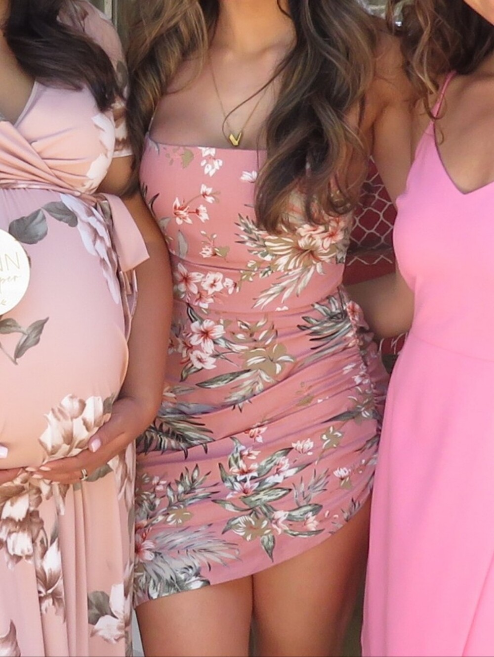 Pink Floral Maternity Wrap Dress WORN ONCE